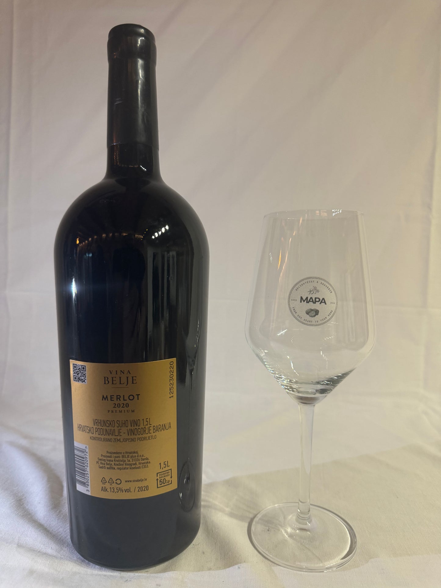 MERLOT VRHUNSKI 2020g 1,5l